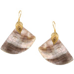 Mother of Pearl Drop Pendant Earrings