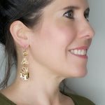 Mexican Filigree Earrings from Oaxaca