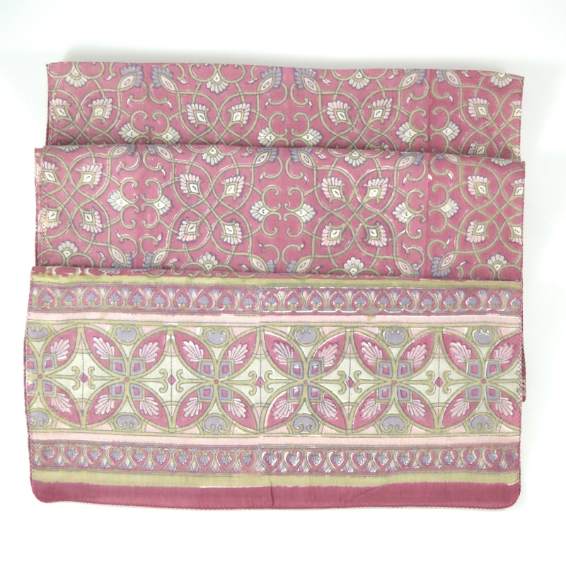 Hand Block Printed Scarf by Anokhi - Rose Art Deco