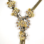 White Flower Burst Necklace by Eric et Lydie