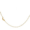 Crescent Cubic Zirconia and Moonstone Necklace