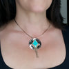 Turquoise Pendant Necklace by Satellite Paris