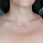 Crescent Cubic Zirconia and Moonstone Necklace