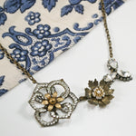 Sparkle Flower Statement Necklace by Eric et Lydie