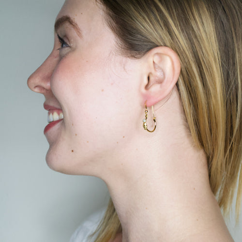 Sleek Callisto Serpent Earrings by Eric et Lydie