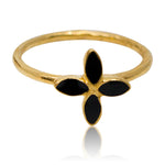 Gold Plated Flowering Ring- Size 6.5