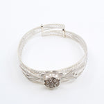 Blossom Sterling Silver Filigree Adjustable Bracelet