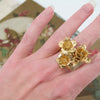 Gold Plated Bouquet Ring