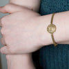 Gold-Plated Braided Pendant Bracelet by Satellite Paris