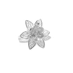 Sterling Silver Filigree Flower Ring