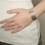 Braided Silver Cuff from Taxco, Mexico