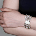 Gorgeous Moonstone and Crystal Statement Bracelet by AMARO