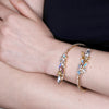 Sparkling Swarovski Crystal Laurels Adjustable Bracelet by AMARO