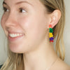 Colorful Colombian Hoop Earrings