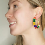 Colorful Colombian Hoop Earrings