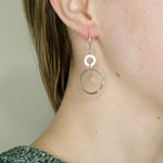 Chic Sterling Silver Circle Earrings