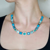 Blue Ocean Gemstone Necklace by AMARO