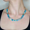 Blue Ocean Gemstone Necklace by AMARO