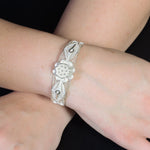 Blossom Sterling Silver Filigree Adjustable Bracelet