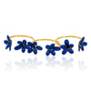 Navy Blue Floral Stackable Ring by Eric et Lydie
