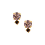 Delicate Pink Swarovski Crystal Post Earrings by AMARO