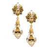 Glittering Crystal Drop Earrings by DUBLOS