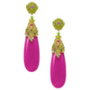 Mineral Capped Tear Drop Earrings by DUBLOS