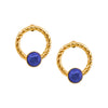 Elegant Small Lapis Lazuli Post Earrings