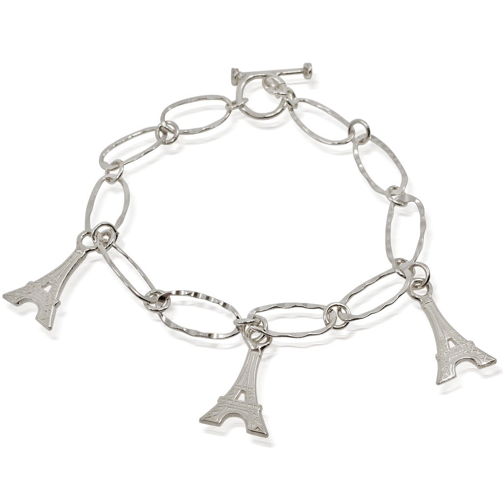 Paris + Stainless Steel + Charm Bracelets