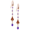 Enchanting Afrodite Amethyst Drop Earrings