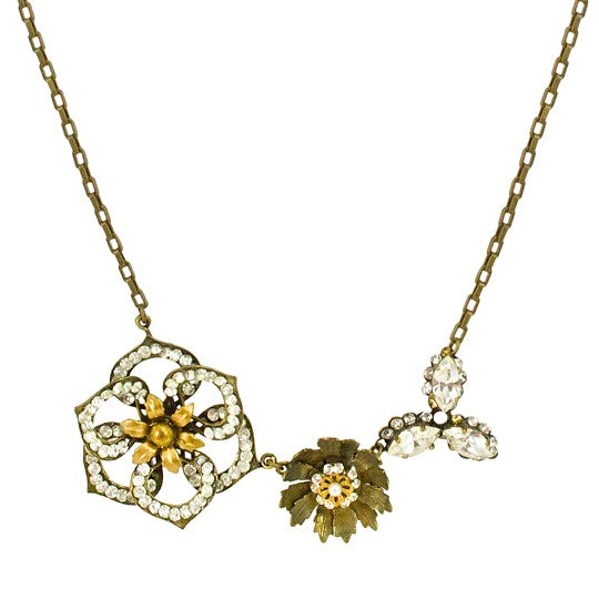Isaac Mizrahi New York Coated Flower Statement Necklace- Pink : Target