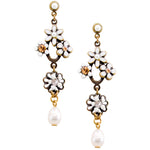 Whimsical Drop Flower Post Earrings by Eric et Lydie