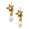 Antique Flower Drop Earrings by Eric et Lydie