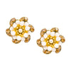 Sparkle Flower Post Earrings by Eric et Lydie