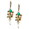 Malachite Lady Bug Earrings by Eric et Lydie