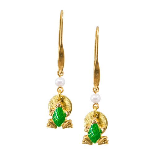 Drop Frog Earrings by Eric et Lydie