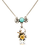 Delightful Flower Bee Necklace by Eric et Lydie
