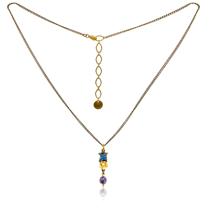 Charming Sparrow Drop Necklace by Eric et Lydie