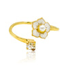 Ivory Flower Adjustable Ring by Eric et Lydie