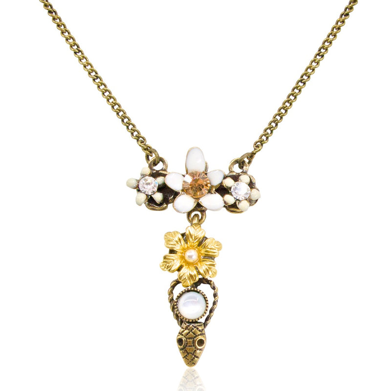 Flower and Serpent Necklace by Eric et Lydie