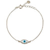 Mother of Pearl Evil Eye SilverBracelet