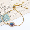 Evil Eye Gold Plated Sterling Silver Tennis Bracelet