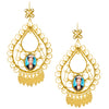 Mexican Filigree Earrings from Oaxaca - Frida Kahlo Image