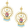 Mexican Filigree Earrings from Oaxaca - Frida Kahlo Image