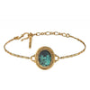 Green Anyolite Gold Pendant Bracelet by Satellite Paris