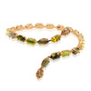 Green Serpent Gold Wrap Bracelet by AMARO