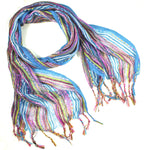 Guatemalan Handwoven Scarf - Turquoise