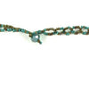 Hand Beaded Necklace - Shimmering Blue and Brown