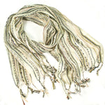 Guatemalan Handwoven Scarf - Beige