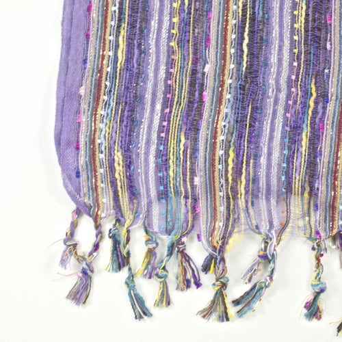Guatemalan Handwoven Scarf - Lilac Purple